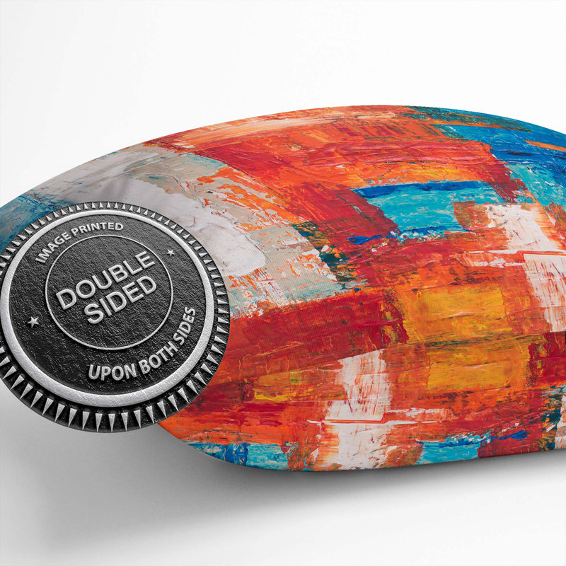 Abstract Square Throw Cushion, 55 x 55 cm