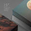 «Sunset Dusk Harvest Moon Over Snowy Mountain», reproduction sur toile-88363594