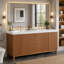 Meuble-lavabo double lavabo de 150 cm avec lavabo en résine SMC, charnières à fermeture douce et tiroirs dissimulés