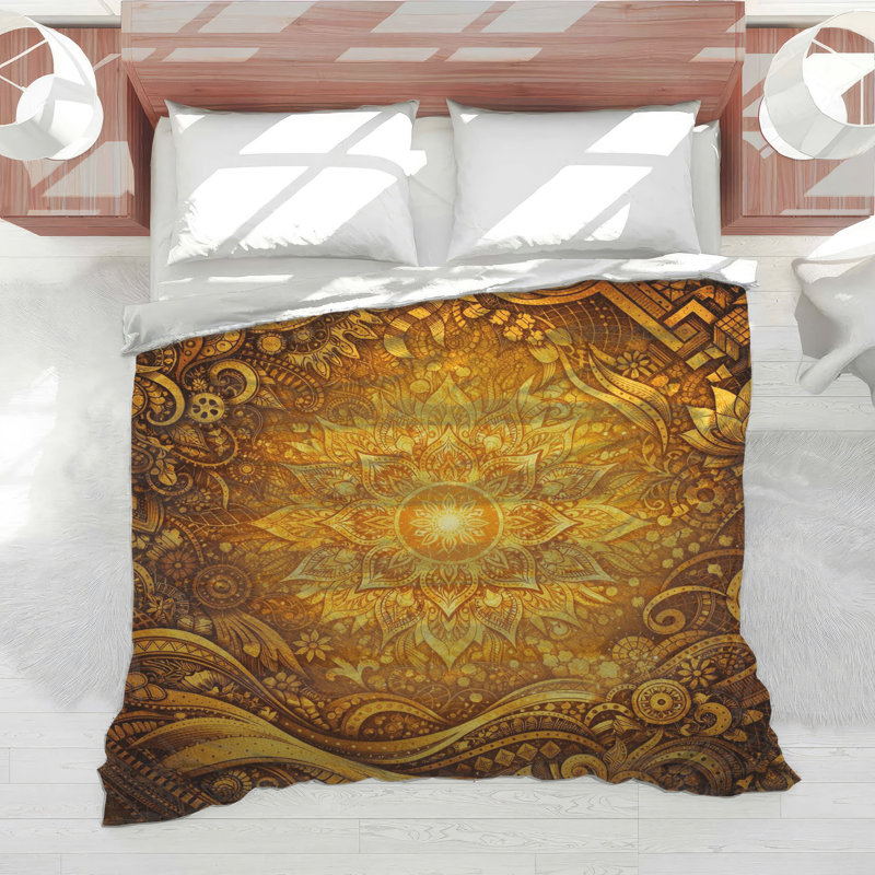 Édredon complexe Golden Mandala, Lit simple