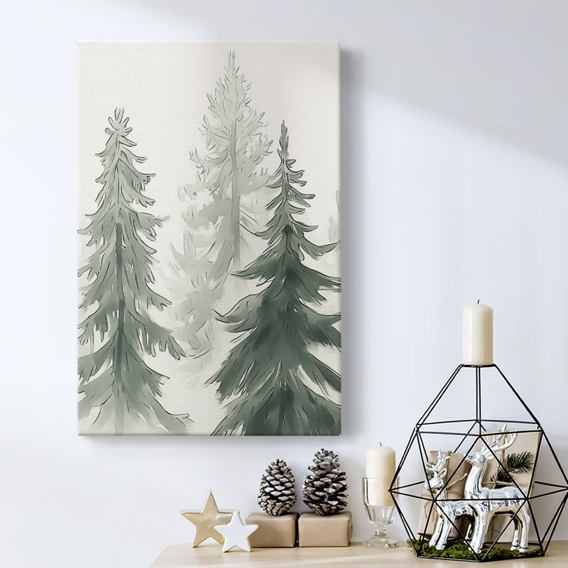 Art des Fêtes de Noël - Toile tendue avec châssis XC III, H 27 po x l 18 po
