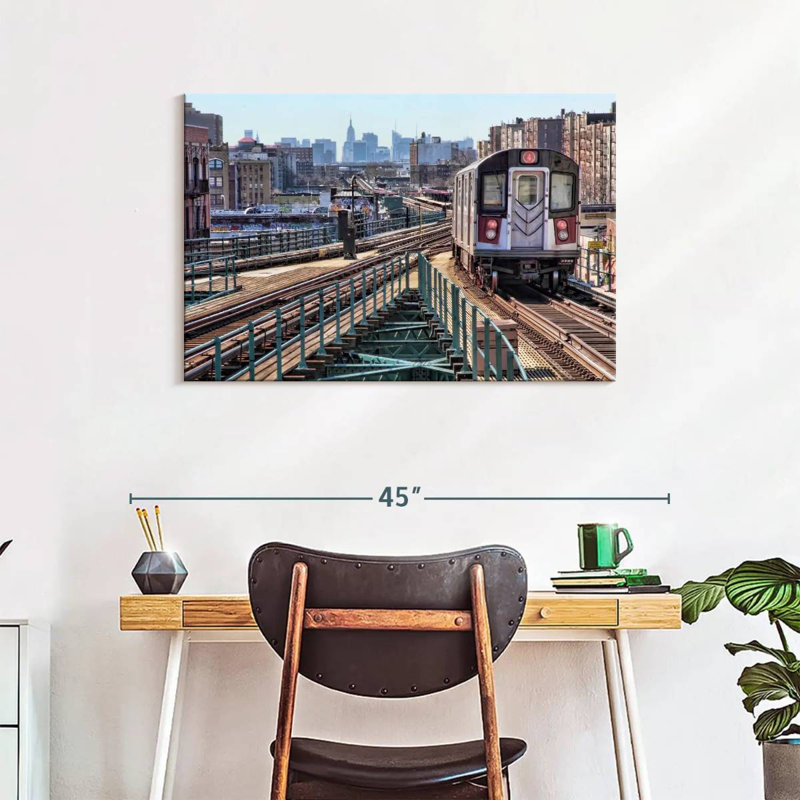 New York Subway Train, 24" H x 36" W