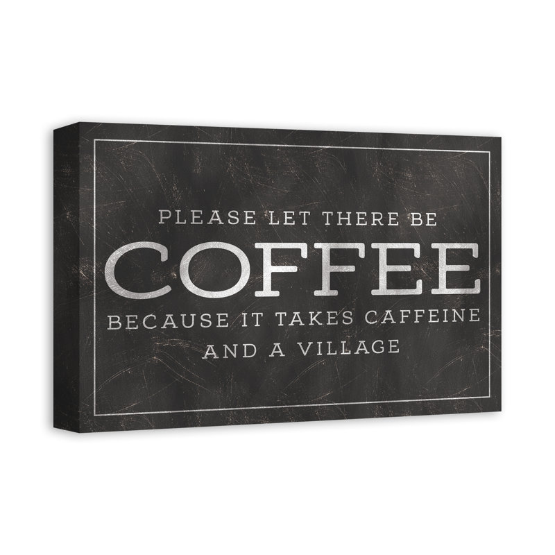Please Let There Be Coffee Canvas Print, 12" H x 18" W