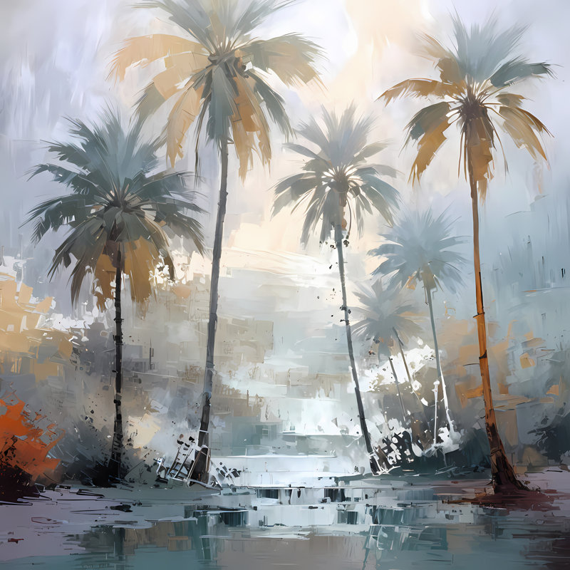 Five Palms, 24" H x 24" W
