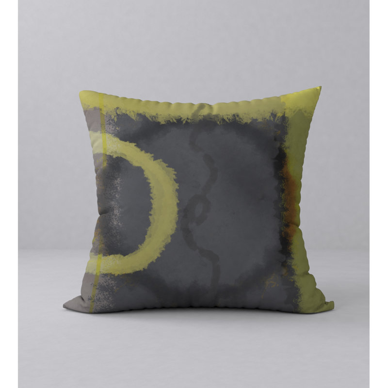 Abstract Throw Pillow, 24" H x 24" W