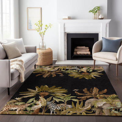 Premium Machine Washable Cerrito AMF203 Midnight Rug