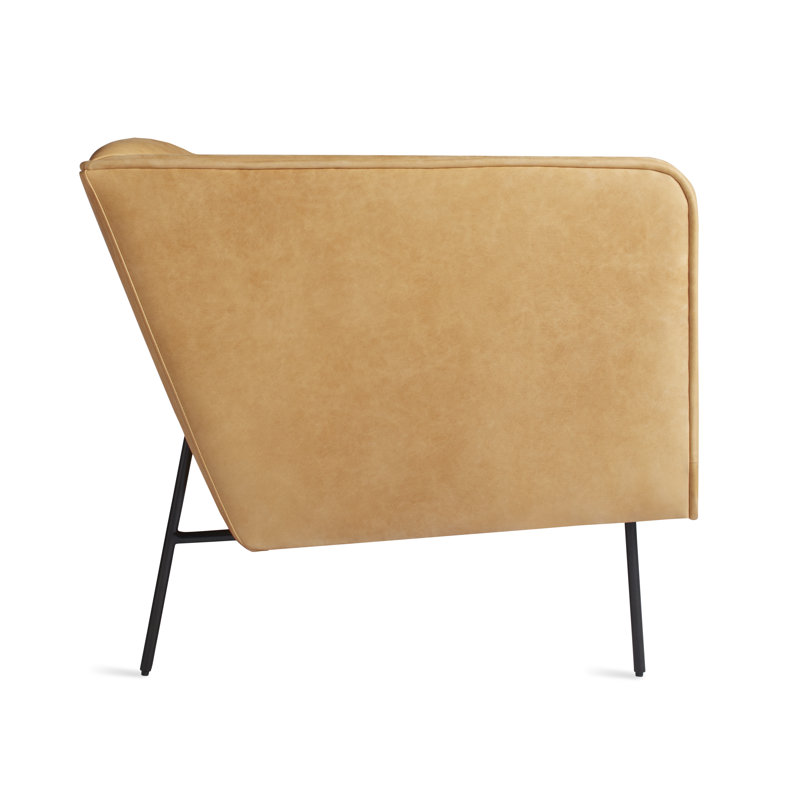 Dandy Leather Lounge Chair, Camel Leather