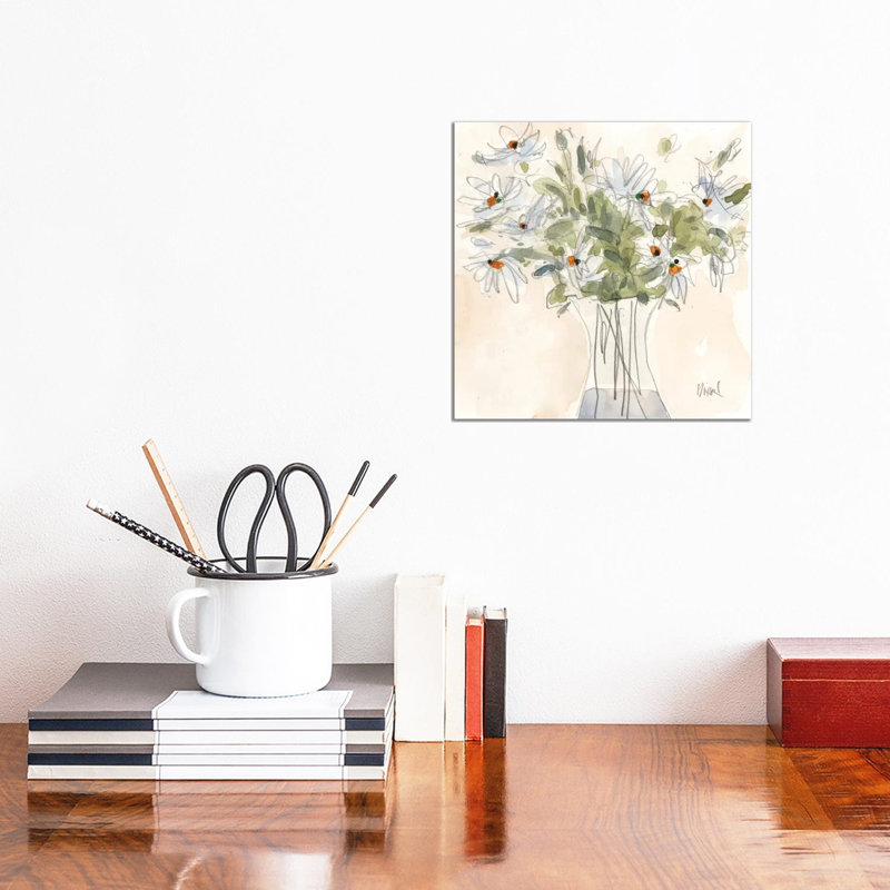 Daisy Just Because II by Samuel Dixon - Wrapped Canvas Painting, 30.48cm H x 30.48cm W 1.9cm D