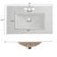 Meuble-lavabo en rotin 36 po avec lavabo en céramique-207280444
