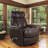 ??360° Swivel Glider Recliner – Adjustable Headrest & Footrest – No-Sag Suspension – Multiple Upholstery Options?-1951544984