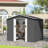 8 ft. W x 6 ft. D Tool Storage Outdoor Storage Shed with  with Floor, Lockable Sliding Doors and Vents-100137803