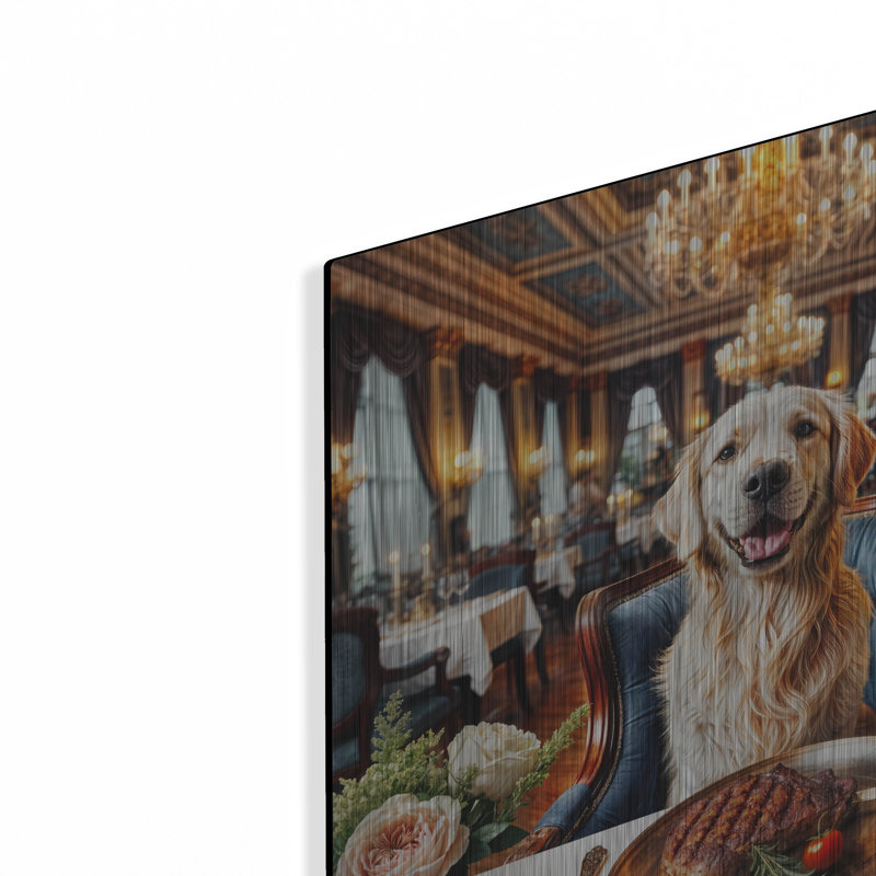  «Dog Food Fancy» par Rey Klimt, art mural en métal
