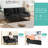 Lepanto 59.4'' Velvet Convertible Sofa-529711333