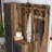 Modern Hall Stand with Coat Rack & Shelves, Walnut & Anthracite, 70.9 x 78.7 x 13.8 inches | 100% Melamine Coated Particle Board, Sturdy Metal Legs & Handle | Wall-Mountable, Stylish & Functional Storage Solution-159228686