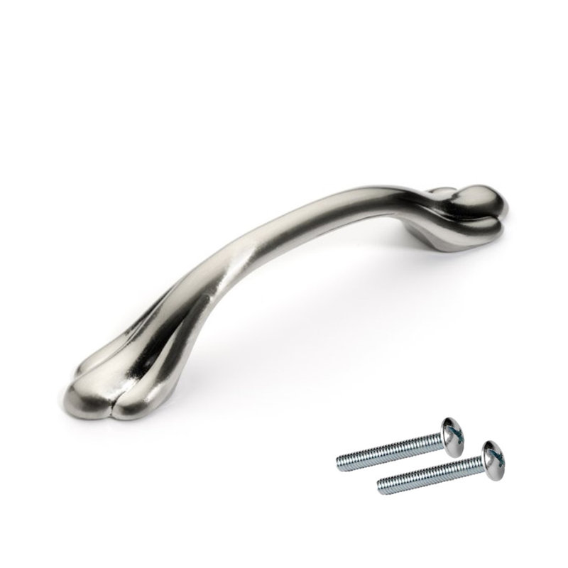 Poignée arche 3 po central Super Saver, Nickel satiné