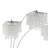 Chrome Hanging Crystal Arc Floor Lamp