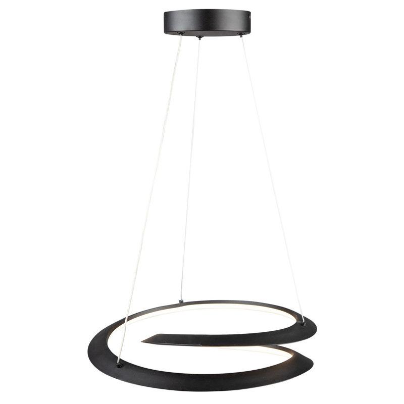  Luminaire suspendu 24 W DEL noir