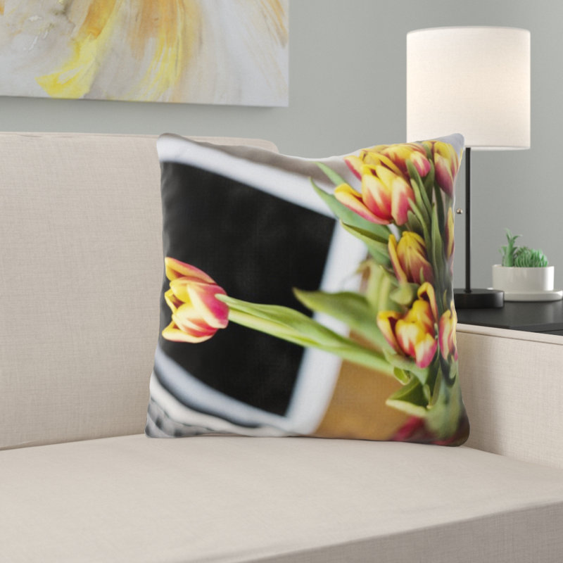 Coussin décoratif fleurs
