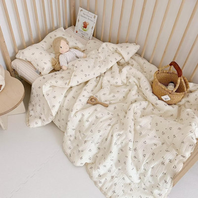 Cute Pattern 2-Layer Muslin Cotton Quilt/Blanket