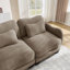 Canapé en L avec support en chenille avec coussin de taille délicate, conception ergonomique en courbe, avec repose-pieds mobile, assemblage facile pour le salon-133038761