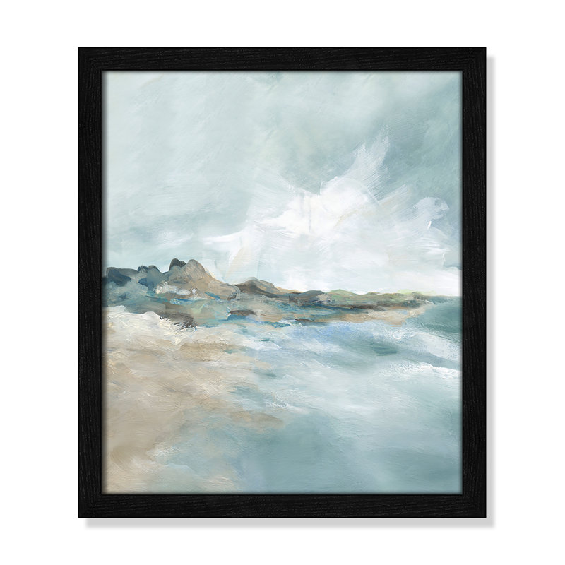 Imprimé Sandpoint par Carol Robinson, Impression encadrée noire sans passe-partout, H 15 po x l 13 po x P 0,75 po