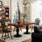 Romantic retro solid wood dining table
