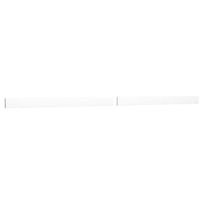 Replacement 84 Inch Backsplash in Cultured Marble, White Cultured Marble