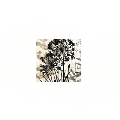 Beige Natural Botanical Canvas Wall Art Decor,24 X 24
