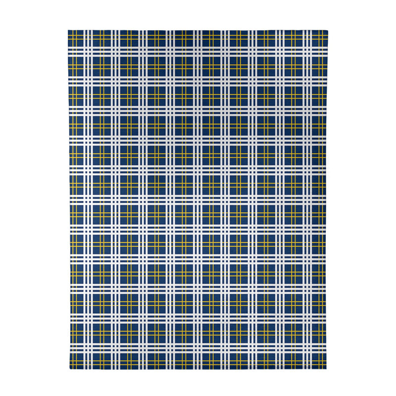 Tapis à carreaux bleu, Rectangle 8 pi x 10 pi