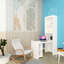 Grand lit escamotable vertical de grande taille Morden Deisgn avec table et tablette pour chambre ou chambre d'amis Lit escamotable à économie d'espace