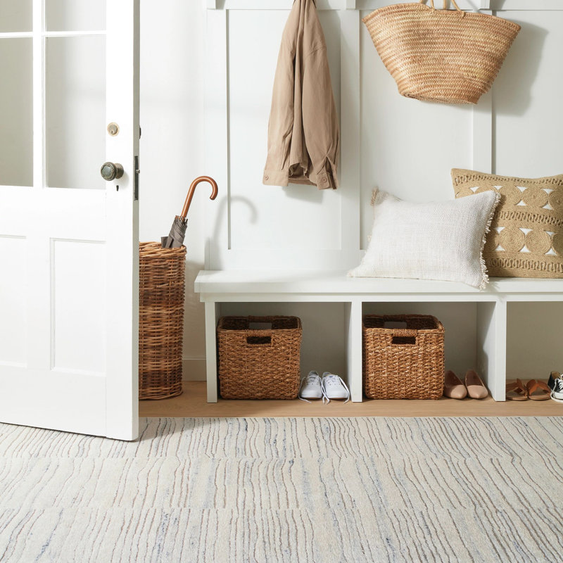 Avery Oatmeal Machine Washable Rug, Rectangle 8'6" x 11'6"