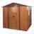 6Ft X 6Ft Outdoor Metal Storage Shed With Metal Floor Base ,With Window-123283209-123283211