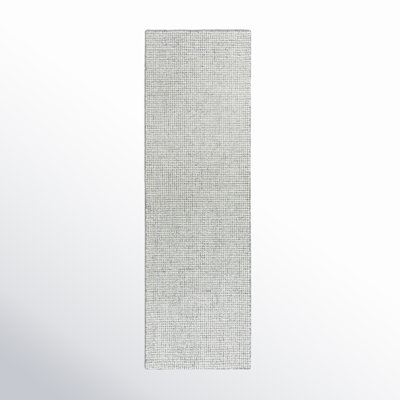 Britley Gray White Hand-Tufted Geometric Wool Rug