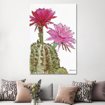 Cactus Flower II 1 Piece Wall Art on Canvas
