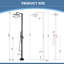 83.5" Stainless Steel Outdoor Freestanding Exposed Shower System with Handheld Shower-87980981