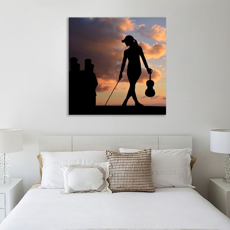 The Fiddler by Dominic Liam - Wrapped Canvas Print, 122cm H x 122cm W x 4cm D