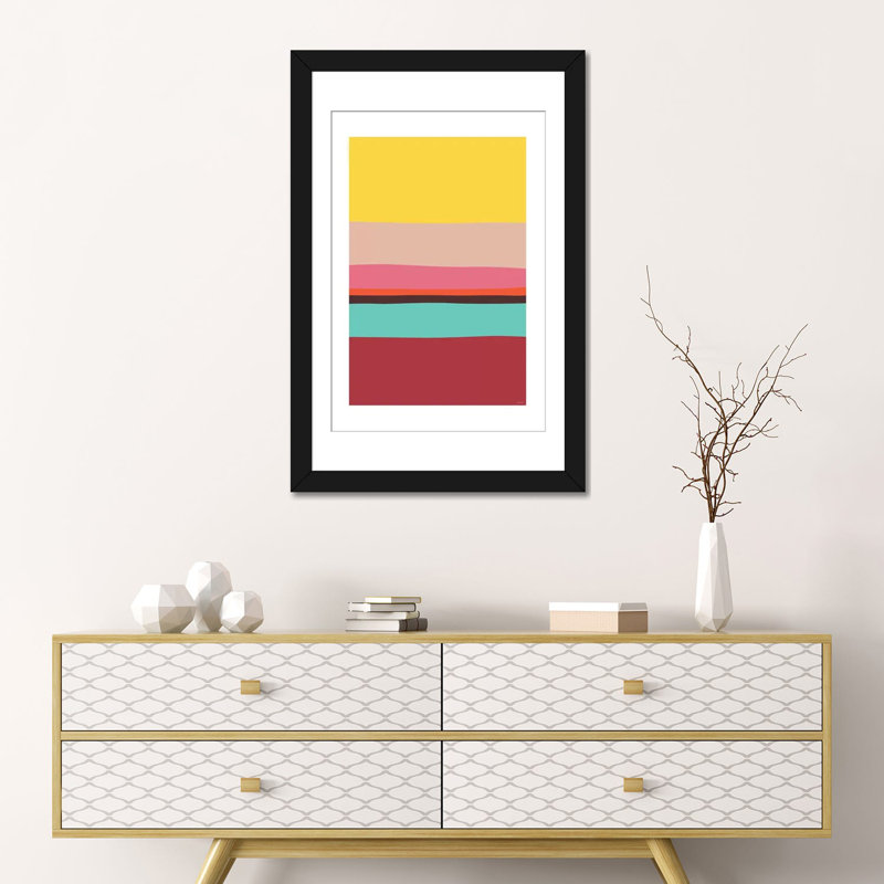 «Modern Abstract III», impression sur toile, H 24 po x l 16 po x P 1 po, Papier d'art encadré noir, Blanc