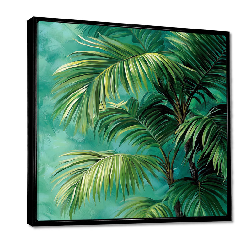 Claritza, palmiers tropicaux au Mexique - palmiers et palmiers, art mural pour le salon, H 30 po x l 30 po