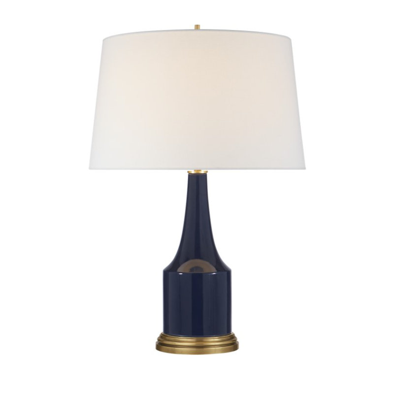 Alexa Hampton Sawyer Table Lamp, Midnight Blue Procelain