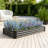 7.6'×3.7'×0.98' Black Metal Raised Garden Bed Kit - Flower/vegetable/herb Planter
