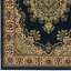 Tapis noir à motif de médaillon oriental traditionnel Columbus-23603128