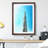 Point of the Burj Khalifa in Dubai in Abstract - Picture Frame Graphic Art Print-55767075-55767074