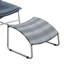 Metal Outdoor Lounge Chair with Ottoman