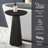 Adejinmi Black Finished Wood Side Table