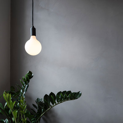 Porcelain II 1 - Light Matte Black Single Pendant