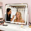 Miroir de coiffeuse à DEL avec lumières, miroir de maquillage tactile à intensité variable 18 po x 13 po-965679098