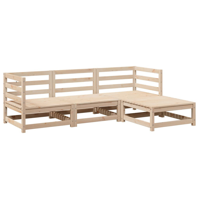 Tardun 70cm Wide L-Shaped Patio Sofa, Natural