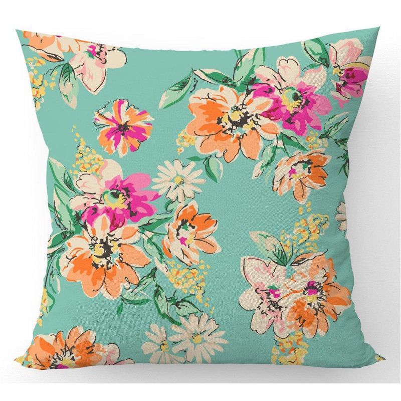 Haryln Floral Square Cushion