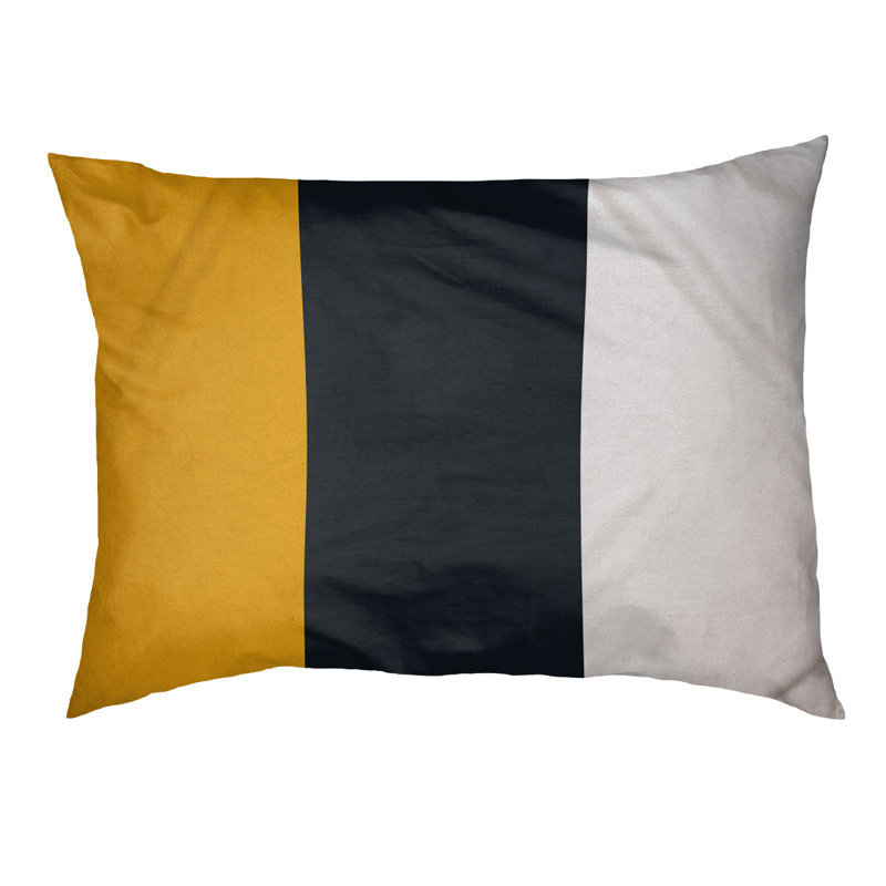 Coussin Atlanta, Grand (l 40 po x P 30 po x H 14 po), Yellow/Black/White