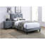 Lit simple avec tête de lit réglable 1pc, meubles de chambre à coucher en velours gris pour les jeunes-1871842704-1871842707
